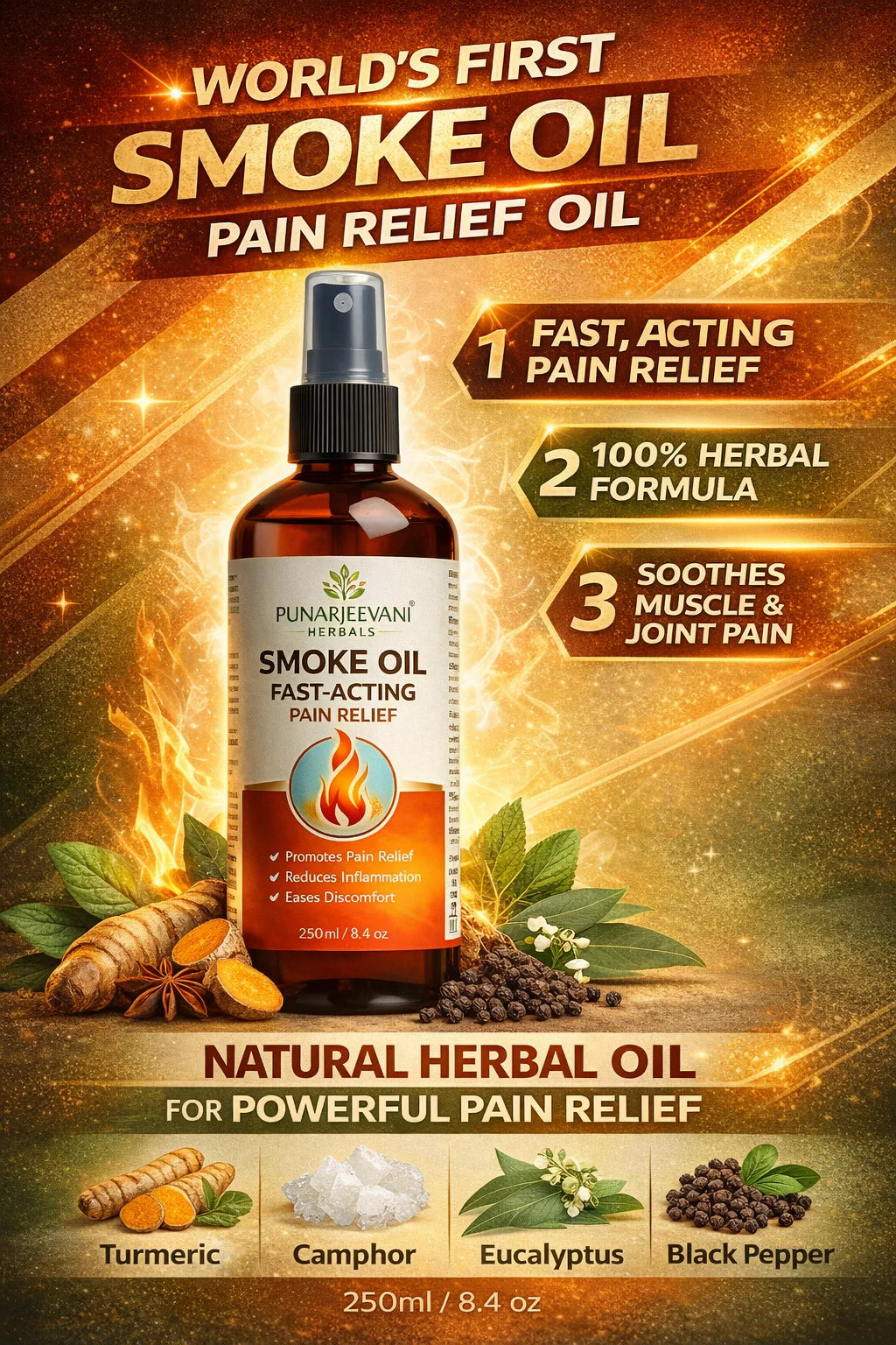 Fast Acting Smoke Oil- Modern Pain Relief Oil